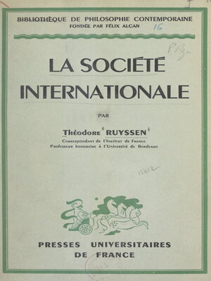 cover image of La société internationale